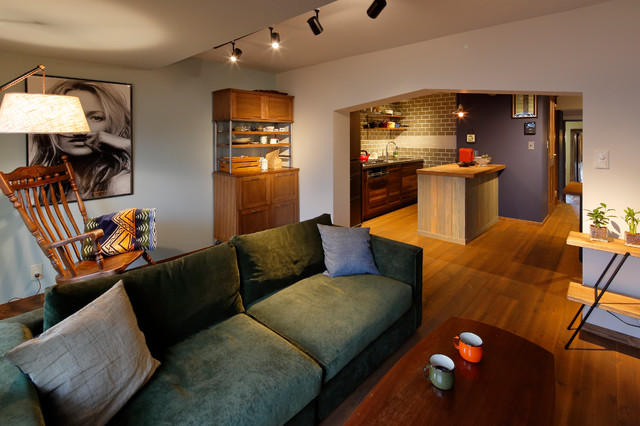 ちょっぴりレトロ 隠れ家みたいなカフェ風リノベ -おばあちゃん家を引き継いで-(一戸建て) - 北欧 - リビング - 他の地域 - LOHAS  studio（ロハススタジオ） | Houzz (ハウズ)