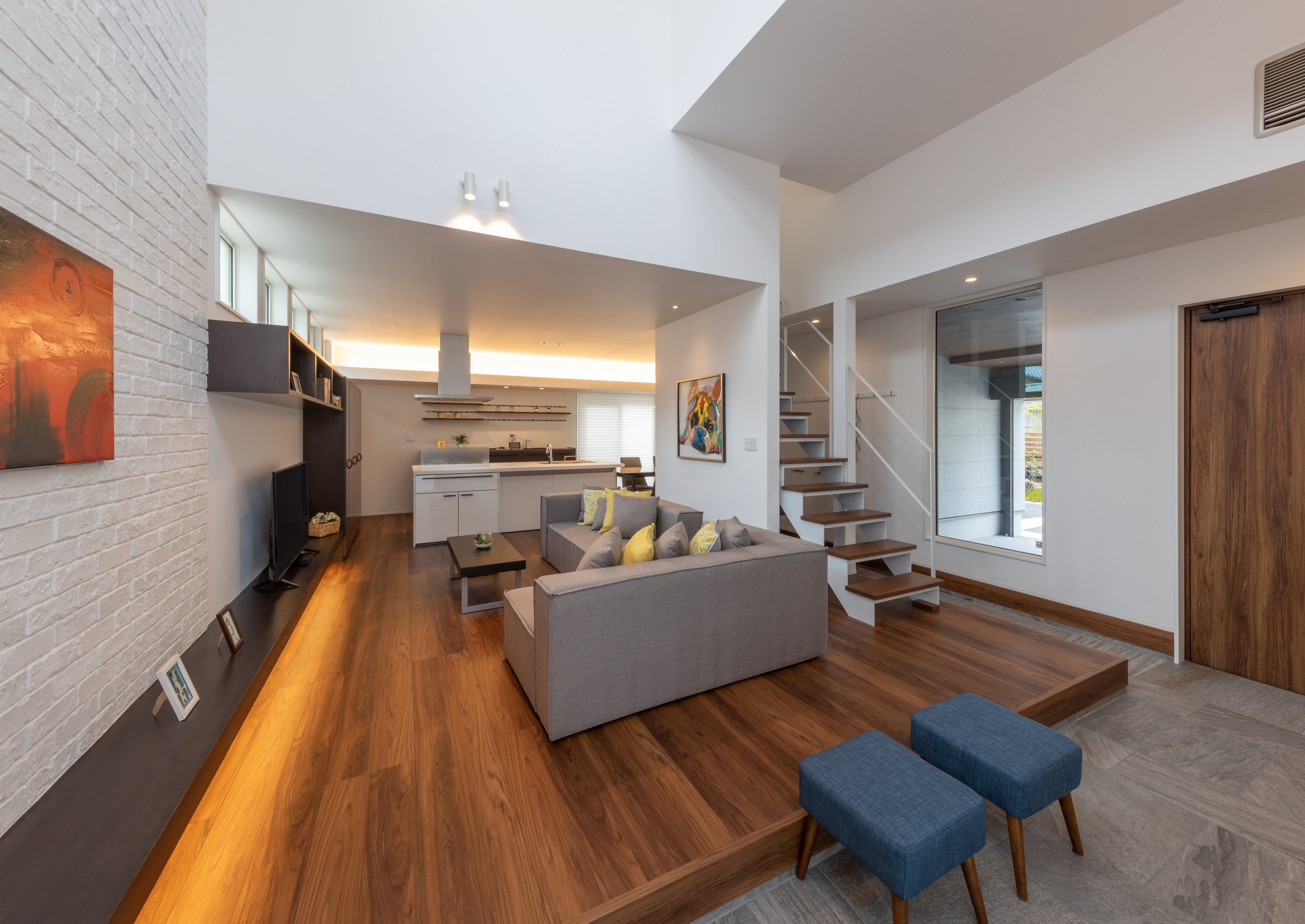 アトリエのある邸宅 Contemporary Living Room Other By 美里建設株式会社 Houzz