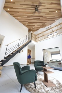 モダンスタイルのおしゃれなリビングのインテリア実例画像 21年4月 Houzz ハウズ