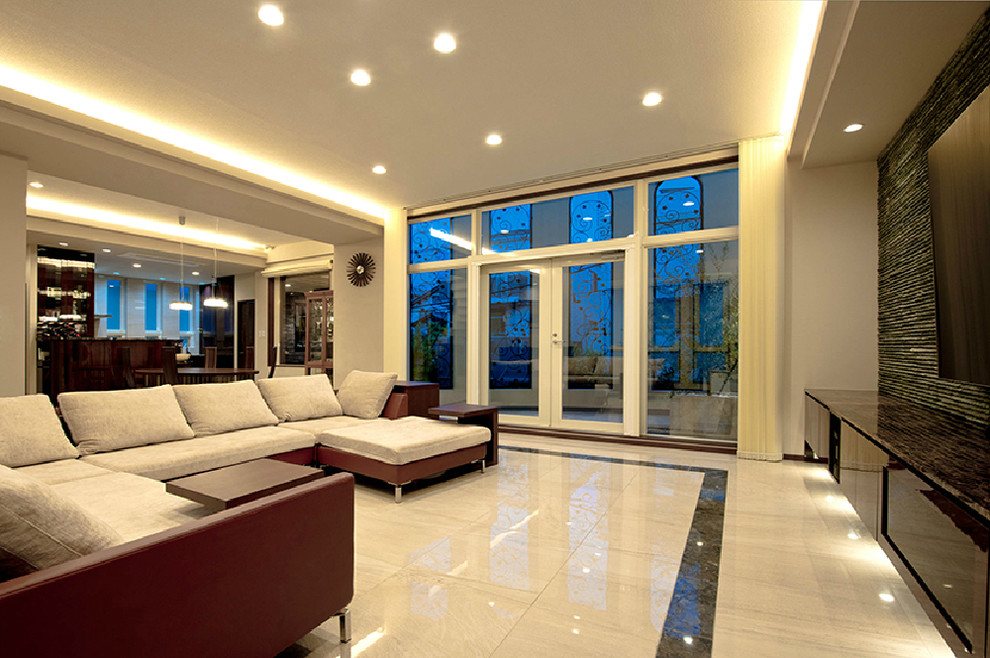 デザインを楽しむ都心の美しい邸宅 Contemporary Living Room Tokyo By 株式会社山川設計 Houzz