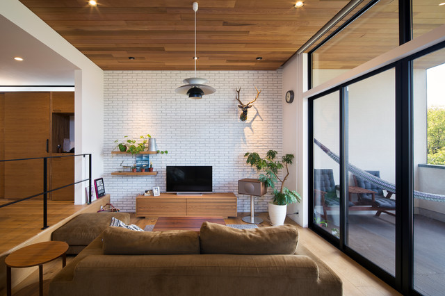 パークサイドハウス Contemporary Living Room Tokyo By フリーダムアーキテクツデザイン株式会社 Houzz Ie