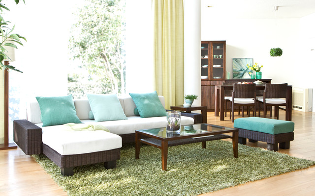 フォレストグリーン スタイル Asiatique Salon Faubourg De Tokyo Par A Flat その暮らしに アジアの風を Houzz