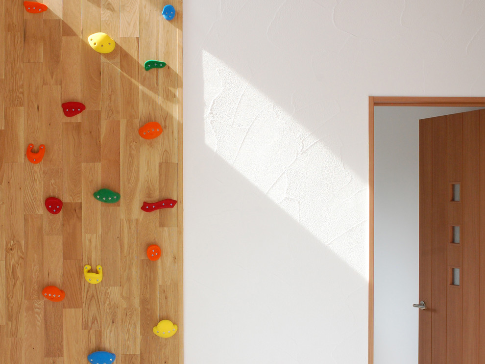 ボルダリング用の壁と左官壁 Modern Living Room Tokyo By 株式会社エキップ Houzz
