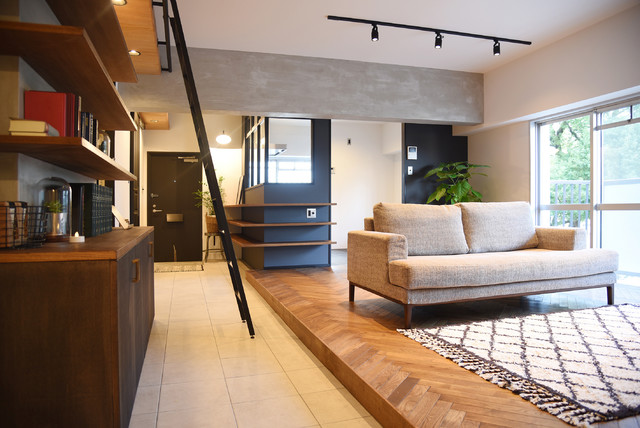 リノベーション ローレルハイツ南福岡 Industriel Salon Fukuoka Par Think Style 株式会社シンクスタイル Houzz