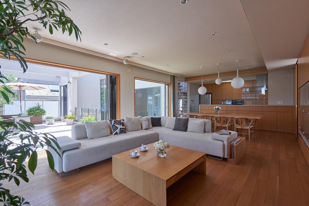 リビング Modern Living Room Tokyo By 重量木骨の家 耐震構法se構法 Houzz