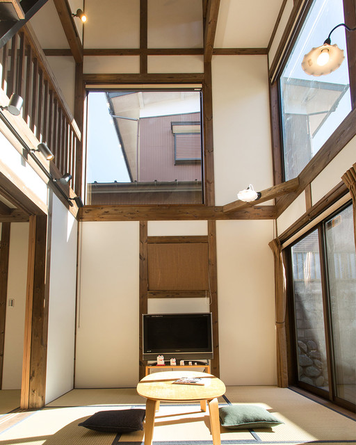 二間続きの和室が安らぐ大正ロマンの家 Japones Salon Otras Zonas De サイエンスホーム Houzz