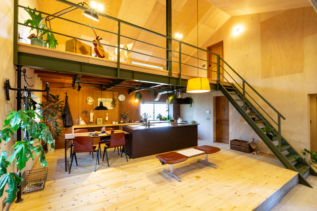 倉庫 リノベーション 趣味を楽しむガレージ暮らし Industrial Wohnbereich Sonstige Von 株式会社i D Works Houzz 倉庫 リノベーション 趣味を楽しむガレージ暮らし Industrial Wohnbereich Sonstige Von 株式会社i D Works Houzz