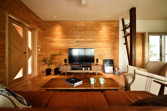 北向きの部屋 が暖かい 温もりの木の家 Asian Living Room Other By Lohas Studio ロハススタジオ Houzz