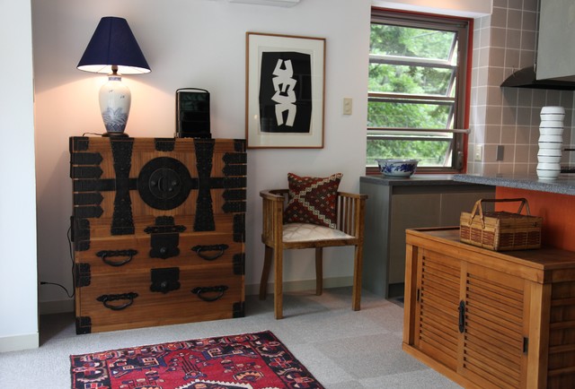 和モダンインテリア Transitional Living Room Tokyo Suburbs By Okura Oriental Art 大蔵オリエンタルアート Houzz