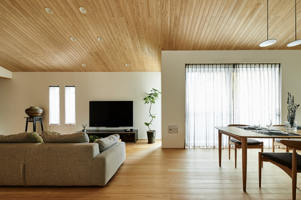 地檜の家 Moderne Salon Osaka Par Design Rubato デザインルバート 一級建築士事務所 Houzz