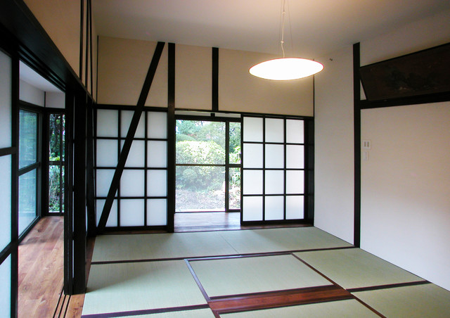 戦前の古い農家の母屋をリフォーム 和室 和風 リビング 東京23区 ユミラ建築設計室 Houzz ハウズ