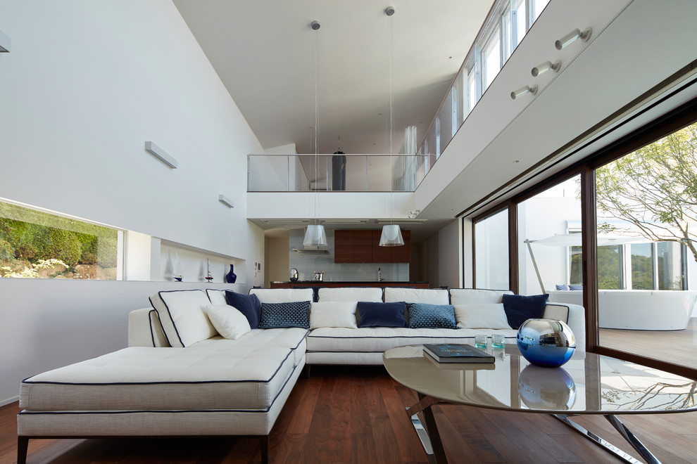 海の家 高級住宅地 披露山の別荘建築 Contemporary Living Room Other By ｍ アーキテクツ Houzz Ie