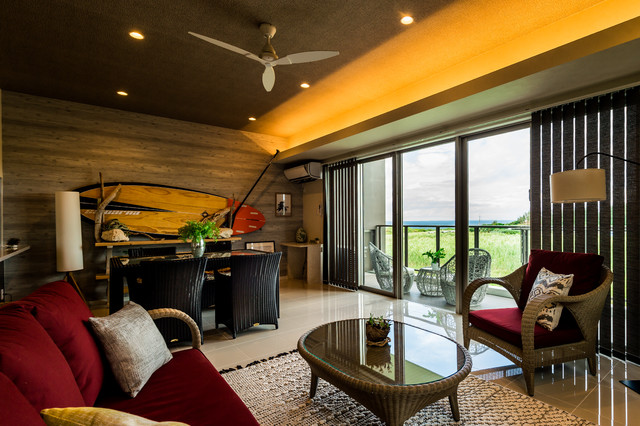 海を感じる大人のカリフォルニア スタイル Bord De Mer Salon Autres Perimetres Par Krasikul Houzz