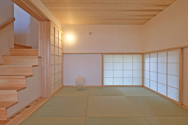 趣味室と書斎のある家 Moderne Salon Autres Perimetres Par 株式会社シーエッチ建築工房 Houzz