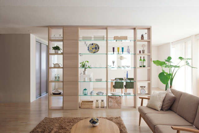 間仕切り棚 Modern Living Room Other By 収納生活 Nankai Houzz Ie