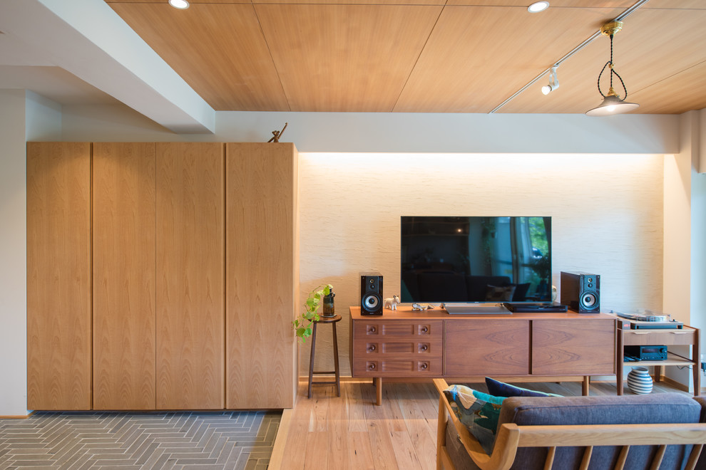 間接照明が綺麗なリビング Asian Living Room Tokyo Suburbs By 株式会社ハンズデザイン一級建築士事務所 Houzz
