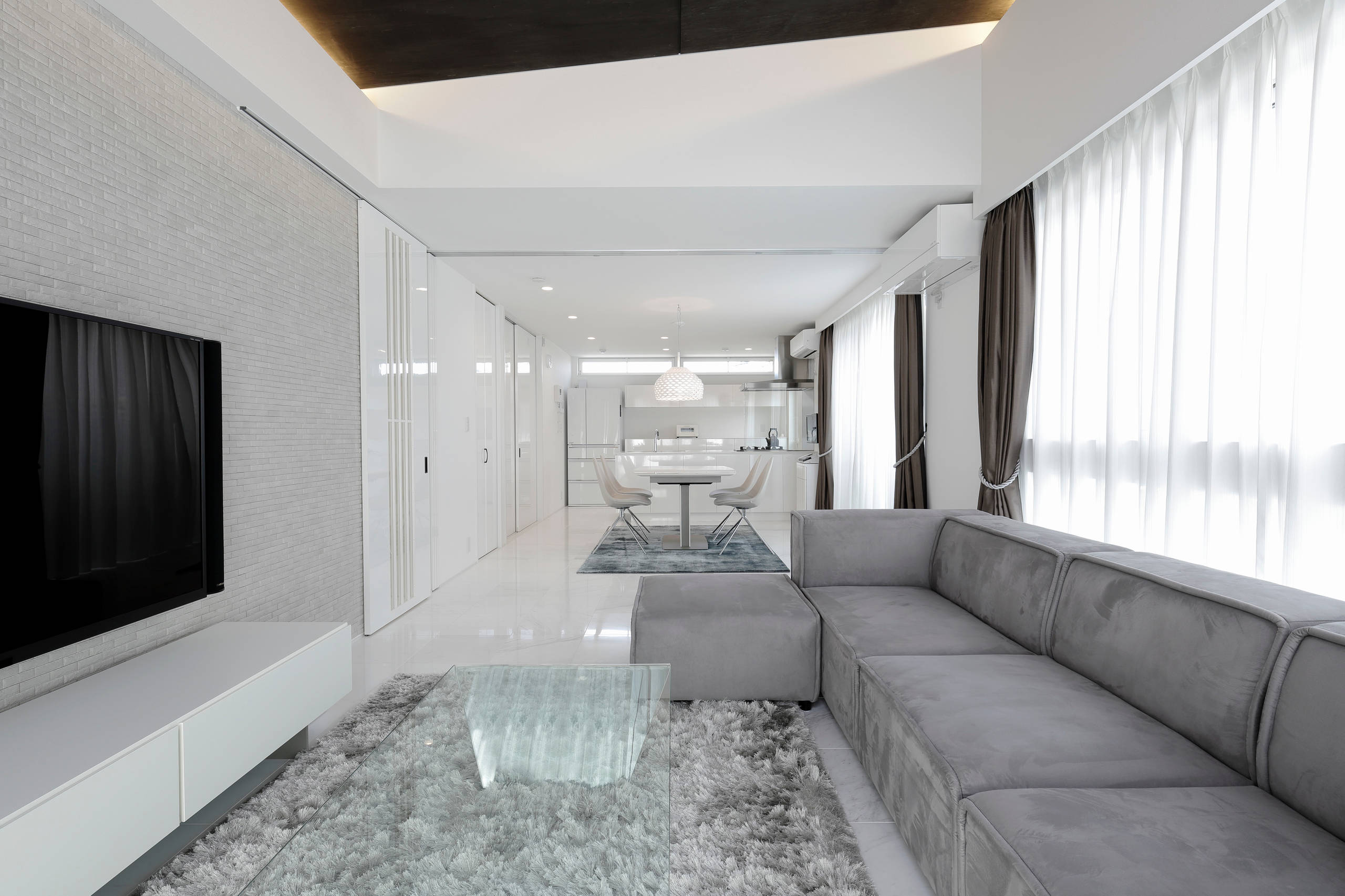 ２ｆ ｌｄｋ 天然大理石 Contemporary Living Room Tokyo By 株式会社アーキ モーダ 一級建築士事務所 Houzz