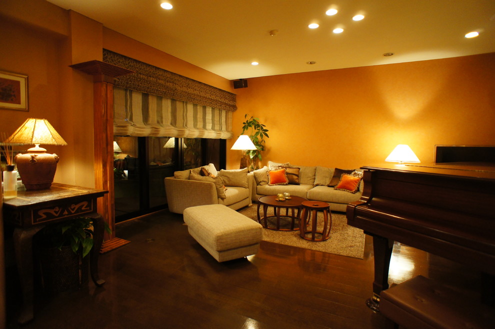 H邸 南国リゾートイメージのリビング Mediterranean Living Room Other By 株式会社juju Interior Designs Houzz