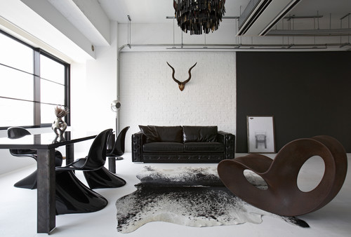 インダストリアルテイストとラフな素材感を楽しむ 男のハンサムなくつろぎ空間 Houzz ハウズ