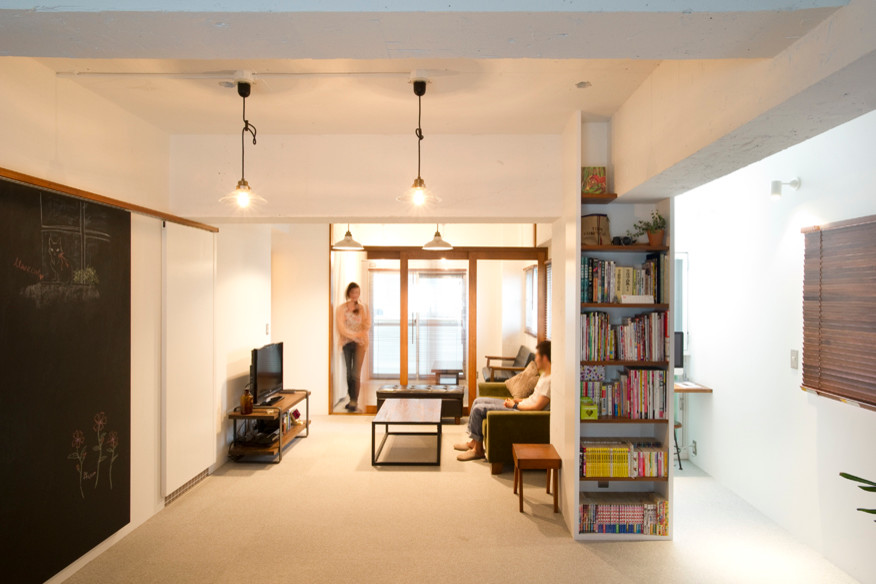 Kemikaー60年代アメリカ映画のオフィスのような部屋 Midcentury Living Room Tokyo By Blue Studio Houzz