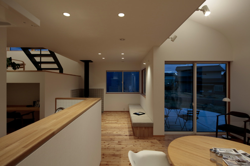 Landing Stove And Half Vault Scandinavian Living Room Other By 佐久間達也空間計画所 Houzz Landing Stove And Half Vault Scandinavian Living Room Other By 佐久間達也空間計画所 Houzz