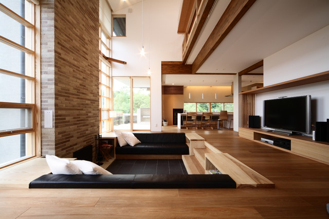 Residential T邸 京都市右京区 Asiatique Salon Kyoto Par Arc Furniture Point Houzz