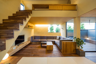 リビング 黄色い壁 のインテリア実例画像 21年3月 Houzz ハウズ