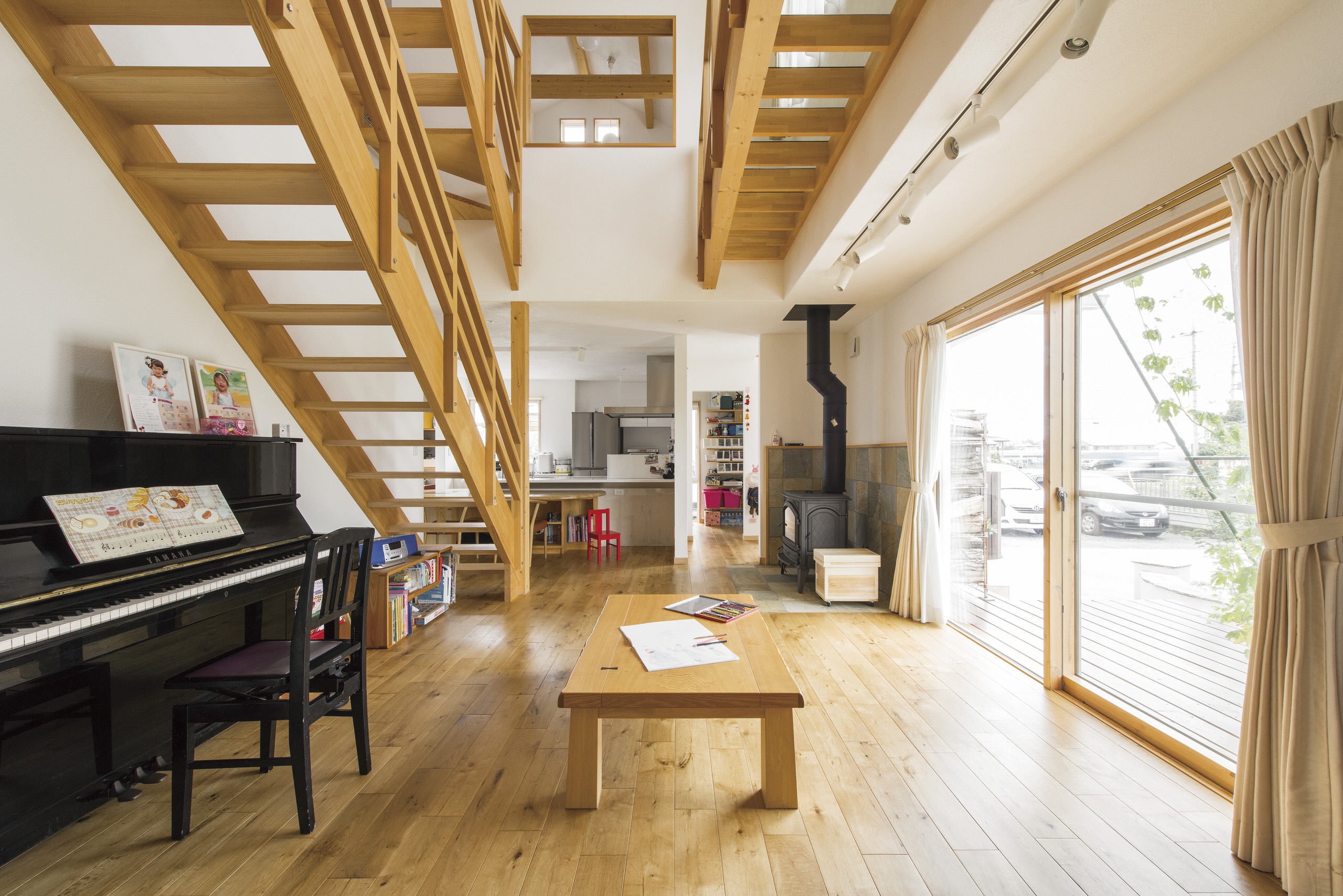 Tk様邸 Farmhouse Living Room Other By しっくいの家 Iestory By 篠田工務店 Houzz