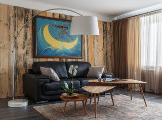 コンテンポラリースタイルのおしゃれなリビングのインテリア実例画像 21年7月 Houzz ハウズ