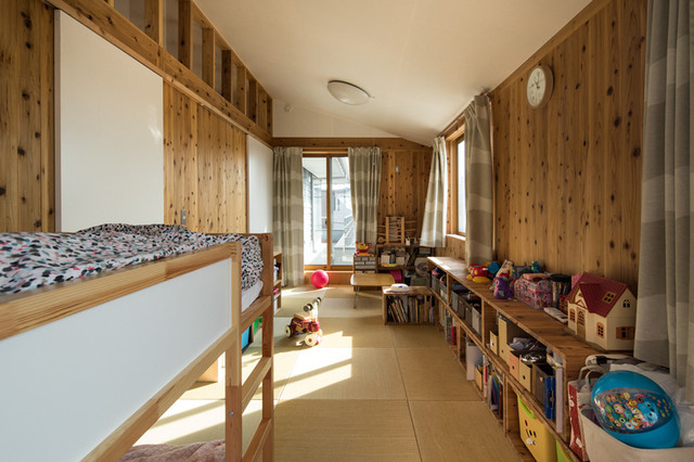 多彩木舎 南善福寺の家 Casa De Campo Dormitorio Infantil Tokio De 株式会社 結設計 Houzz 多彩木舎 南善福寺の家 Casa De Campo Dormitorio Infantil Tokio De 株式会社 結設計 Houzz