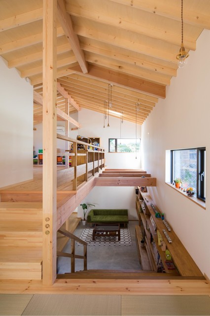 日吉台の家 和室 和風 子供部屋 京都 アトリエ ブリコラージュ 一級建築士事務所 Houzz ハウズ