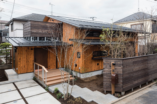 みはらしだいの家 Japanese Exterior Tokyo Suburbs By 岡庭建設 おかにわリフォーム工房 Houzz みはらしだいの家 Japanese Exterior Tokyo Suburbs By 岡庭建設 おかにわリフォーム工房 Houzz