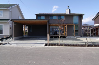 おしゃれな切妻屋根の家の画像 21年6月 Houzz ハウズ