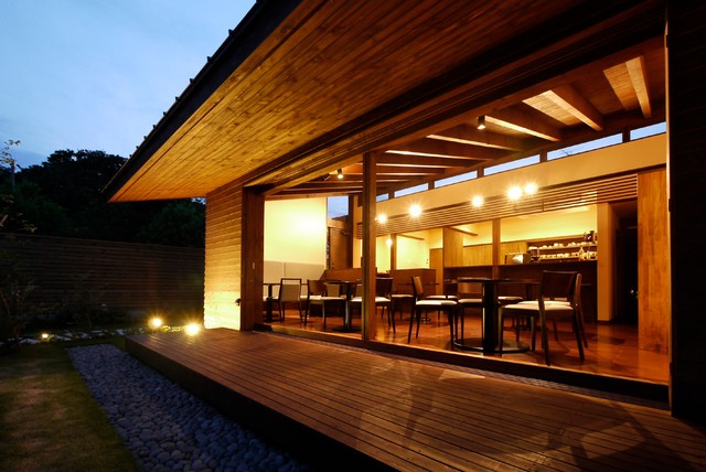 カフェ メゾパッソ モダン 家の外観 東京都下 長野智雄 設計工房 Houzz ハウズ