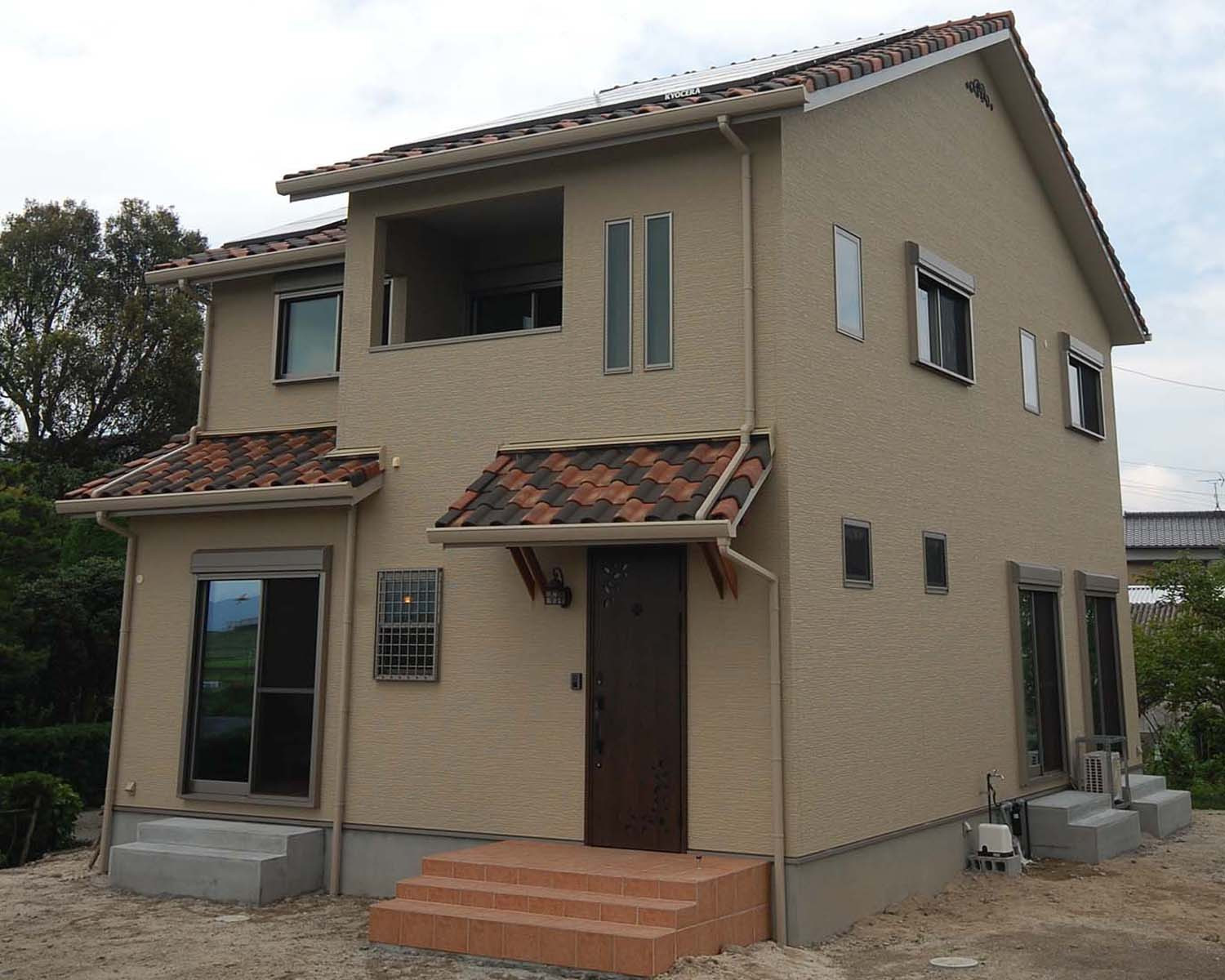 スペイン瓦 洋風住宅 選 福岡市住宅設計事務所 注文住宅 Farmhouse Exterior Fukuoka By Home Plan Kiyotake 一級建築士事務所 Houzz