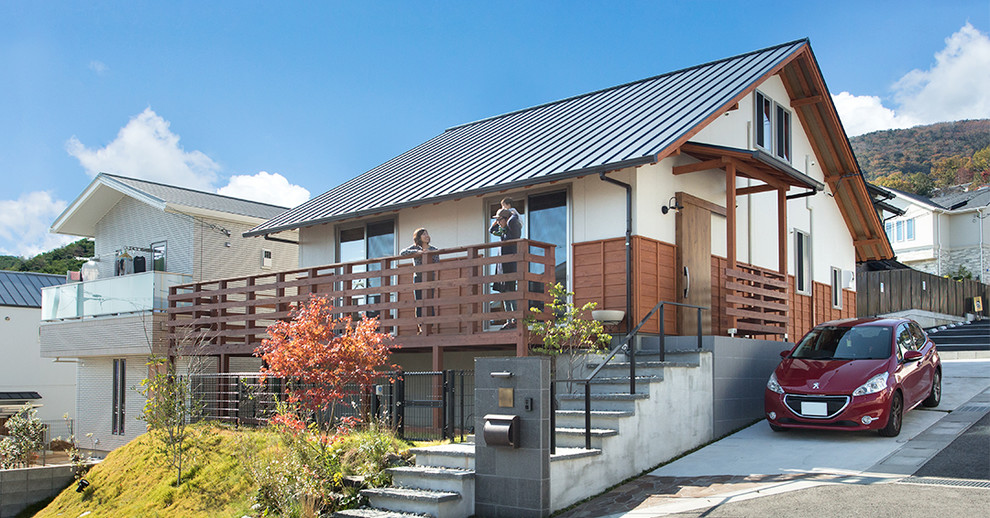 ユニークな地形を活かした存在感のある切妻屋根の平屋 Japanese Exterior Other By サイエンスホーム Houzz ユニークな地形を活かした存在感のある切妻屋根の平屋 Japanese Exterior Other By サイエンスホーム Houzz