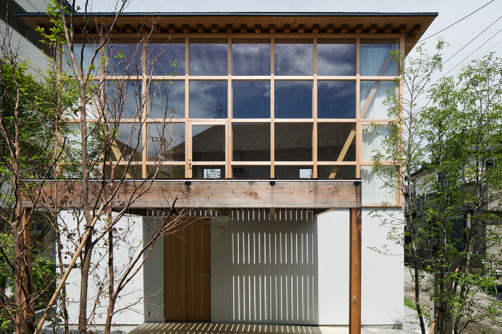 三尺格子の家 Contemporary Exterior Tokyo Suburbs By 山路哲生建築設計事務所 Houzz