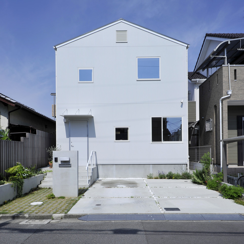 三角屋根と四角い窓が可愛いファサード Scandinavian Exterior Other By 株式会社タイコーアーキテクト Houzz