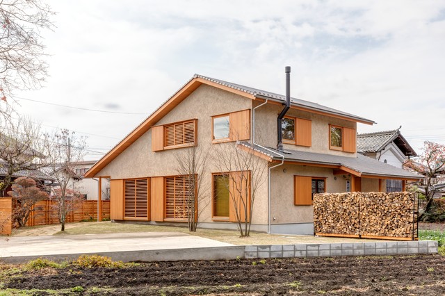 人 土 木 の 家 Japanisch Modern Hauser Sonstige Von 建築工房 ひとと木 びわこホームグループ Houzz