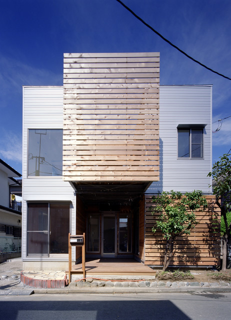 凸と凹の家 モダン 家の外観 他の地域 天工舎一級建築士事務所 Houzz ハウズ