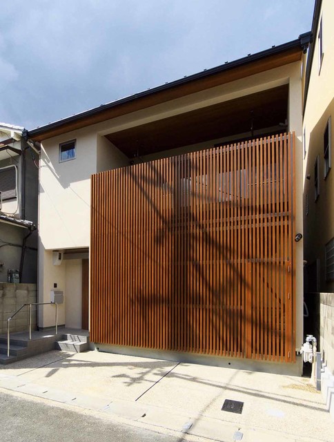 前面格子の家 Japones Fachada Kioto De 株式会社 中藏 Houzz