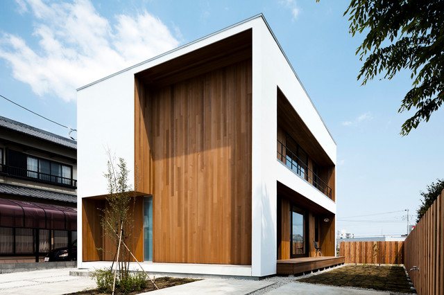 富士の家 Moderne Facade Autres Perimetres Par ツクリト建築設計事務所 Houzz