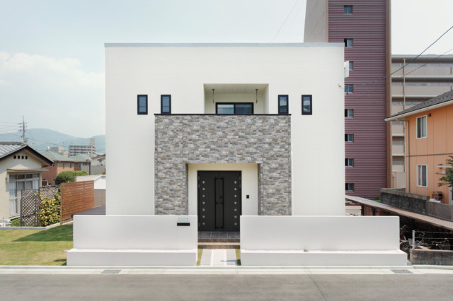 広島県w邸 Moderne Facade Autres Perimetres Par 創建ホーム株式会社 Houzz