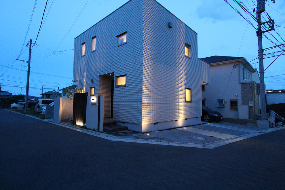 建物のライトアップ 株式会社smile Garden 神奈川県ｈ様邸 Asian Exterior Tokyo Suburbs By Proの庭照明 ライティングマイスター Houzz