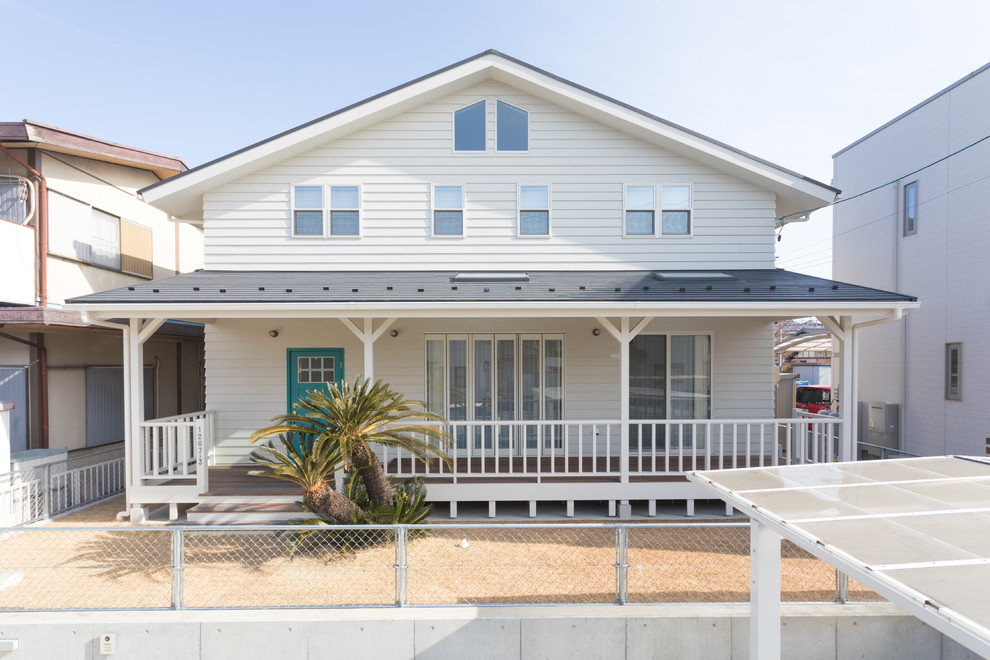 海を感じるアメリカ西海岸なお家 Beach Style Exterior Other By Home Design Castlee ホーム デザイン キャスリー株式会社 Houzz