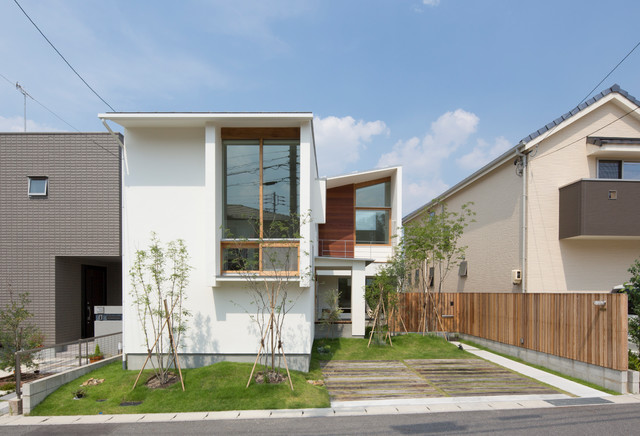 長湫の家 アイランドキッチンとアトリエのある家 Modern Exterior Nagoya By 松原建築計画 Matsubara Architect Design Office Houzz
