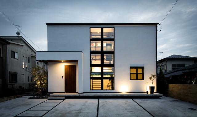 Wisedesign モデルハウス コンテンポラリー 家の外観 他の地域 Wisedesign Houzz ハウズ