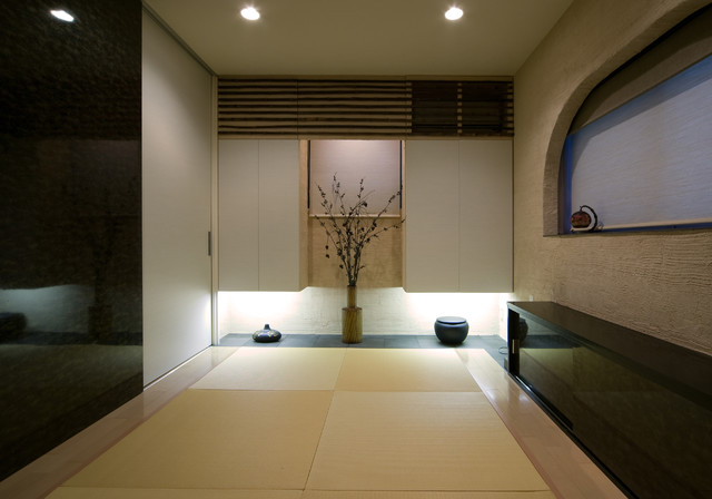 デザイン収納の多い モダン和室のある家 Japanese Bedroom Tokyo By Machiko Kojima Produce Houzz Uk