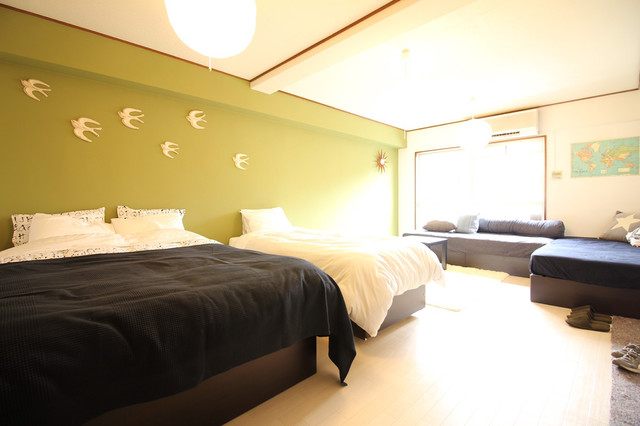 壁紙 クロスのリノベーションペイント Style Diyペンキ Bord De Mer Chambre Autres Perimetres Par ニッペホームオンライン Houzz