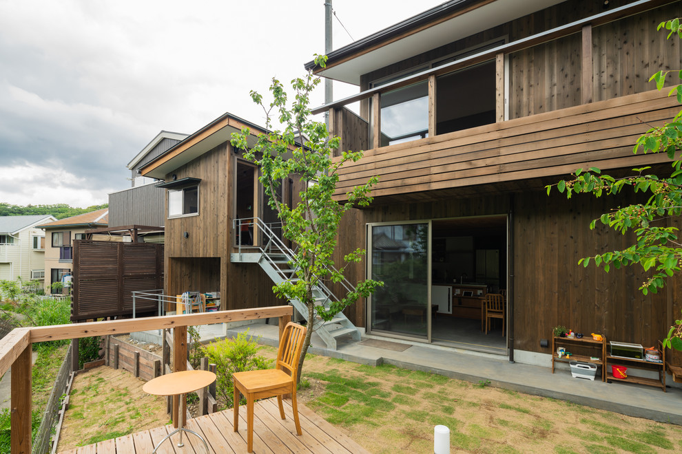 土間から四季を 呼吸する家 Asian Landscape Other By 野口修一 野口修アーキテクツアトリエ Houzz